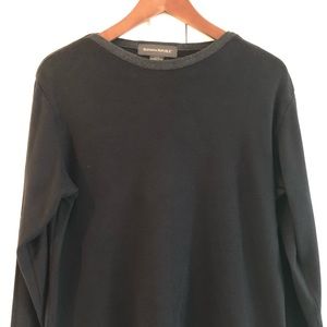 Banana Republic Mens Long Sleeve Pull Over Black S
